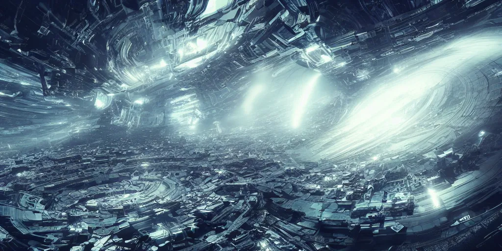 Prompt: Consciousness flooding into the intricate computer system from space, hi-tech, ascendance, cryptic, realistic 4k octane beautifully detailed render, 4k post-processing, highly detailed, intricate complexity, epic composition, magical atmosphere, cinematic lighting, masterpiece, ultra hd