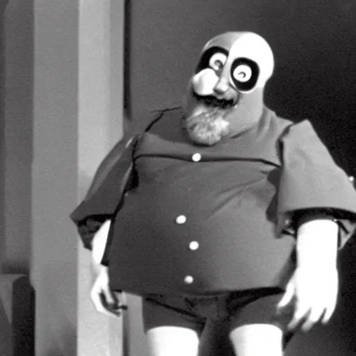 Prompt: a still of dr. robotnik in an episode of kids in the hall