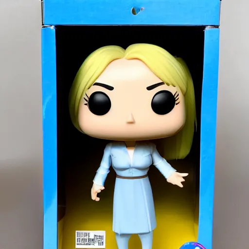 Image similar to liz truss as funko pop still sealed in box, ebay listing ,