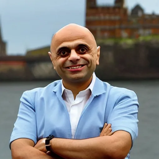 Prompt: Sajid Javid as The Little Mermaid