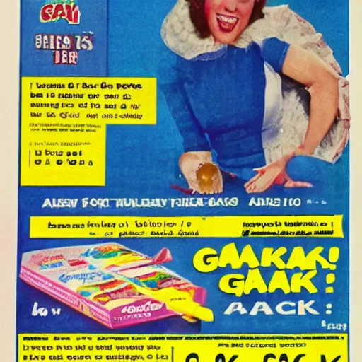 Image similar to advertisement for GAK, GAK advert