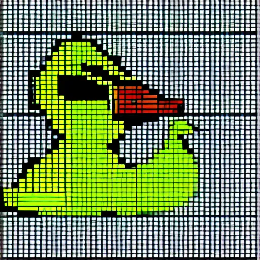 Prompt: A duck, pixelart