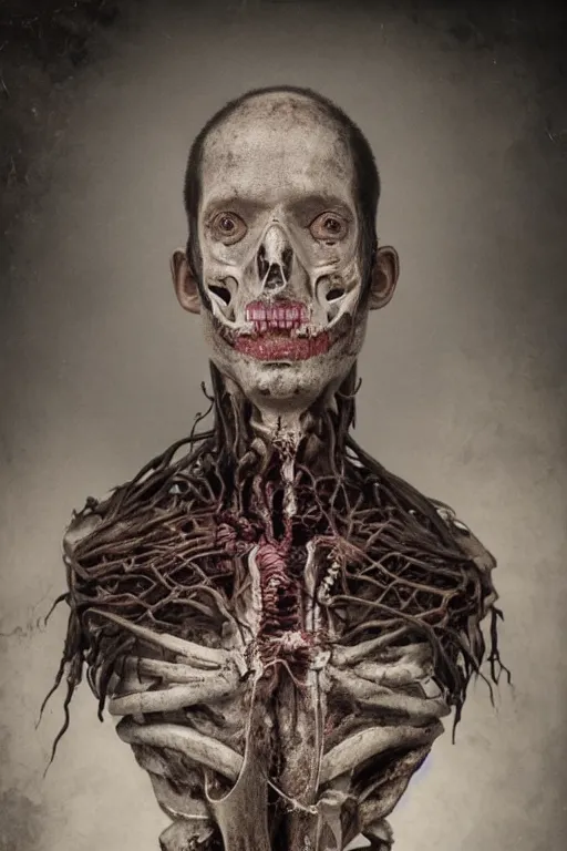 Prompt: Hyper realistic portrait of a God of Death by Emil Melmoth, Studio Lighting, Matte painting, 8k