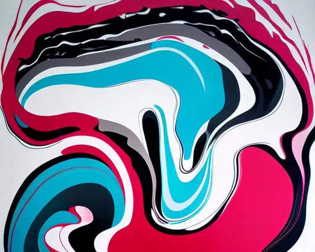 Image similar to huge fluid artwork by futura 2 0 0 0