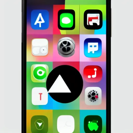 Prompt: apple logo mixed with android logo