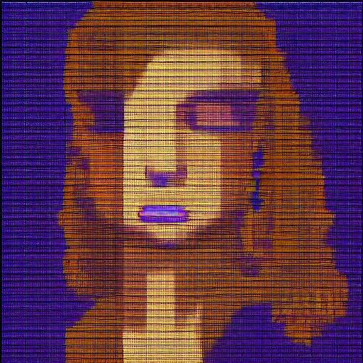 Image similar to Pixel art of a person