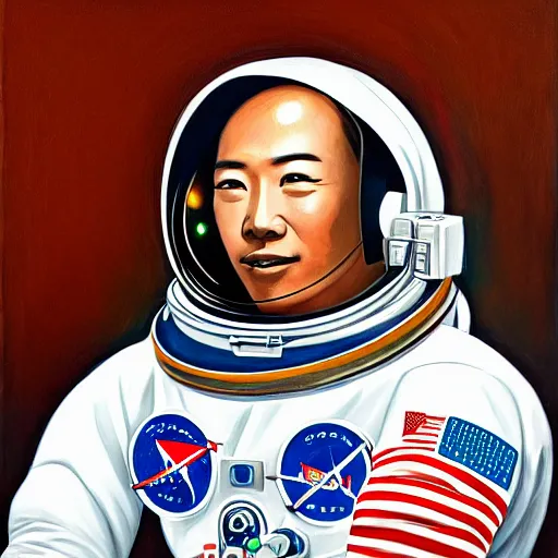 Image similar to portrait of an astronaut by Ha Gyung