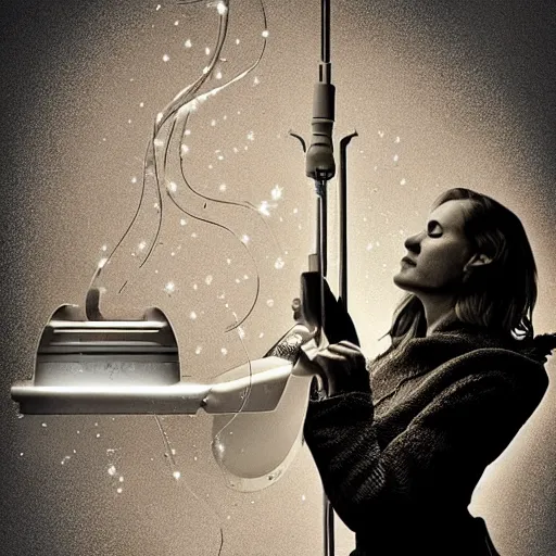 Image similar to If the concept of vacuum was a woman, digital art, fantastic composition, astonishing detail, beautiful lighting, award winning