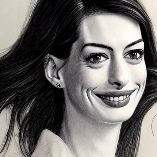 Repost from madethart Colored pencil drawing of Anne Hathaway Ill post a  timelapse video soon Please help me tag   Beauty drawings Instagram  art Drawings