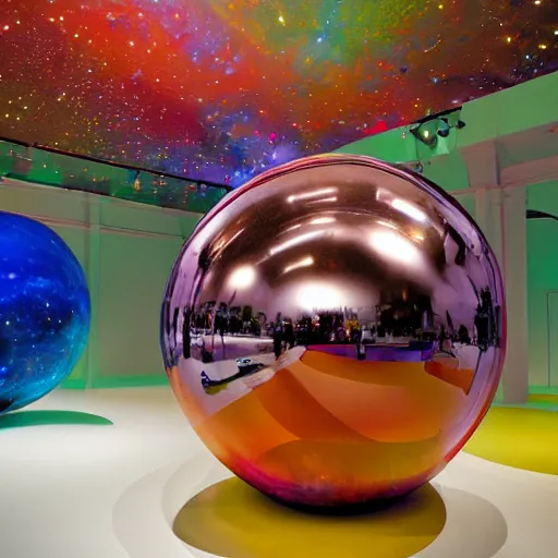 Image similar to Liminal space in outer space by Jeff Koons