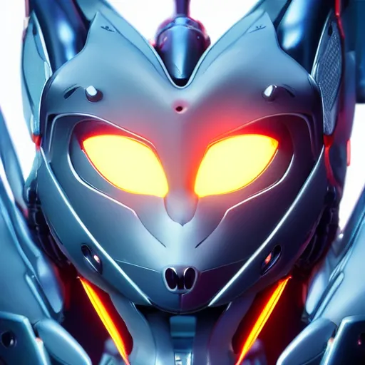 Image similar to a highly detailed close-up bust, of an awe-inspiring beautiful cute anthropomorphic robotic mecha female dragon, with smooth and streamlined armor, standing and posing elegantly in front of the camera, well detailed head with LED eyes, sharp sleek design, two arms, digital art, artstation, DeviantArt, professional, octane render, sunset lighting