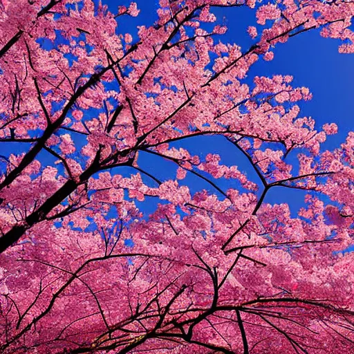 Prompt: sakura trees in new york, digital art,
