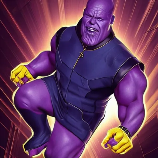 Image similar to photograph of a businessman Thanos