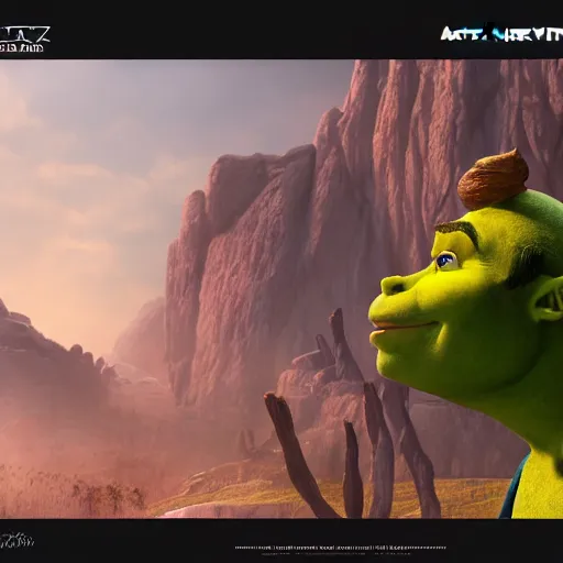 Image similar to Shrek is Jedi hyperdetailed, artstation, cgsociety, 8k,