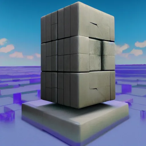 Image similar to the cube, from transformers, hyperreal, trending on artstation, vaporwave theme