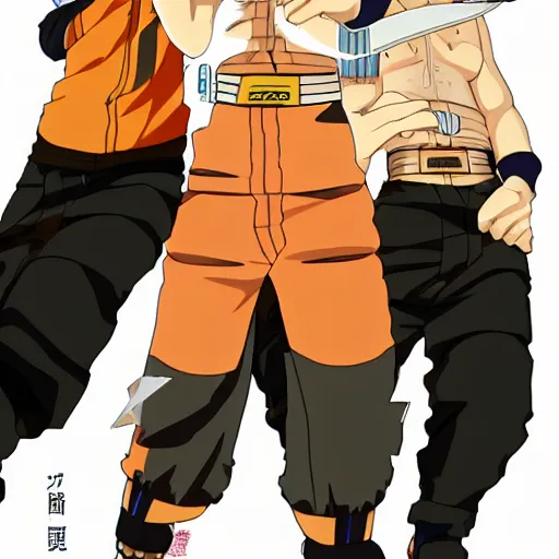 Image similar to naruto uzamaki in the style of midjourney