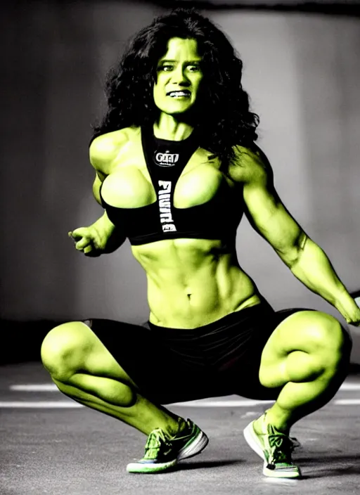 brie larson as she - hulk, movie still, Stable Diffusion