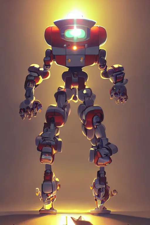 Image similar to metabots medabots medarotto medarot robot minimalist comics, behance hd by jesper ejsing, by rhads, makoto shinkai and lois van baarle, ilya kuvshinov, rossdraws global illumination ray tracing hdr radiating a glowing aura