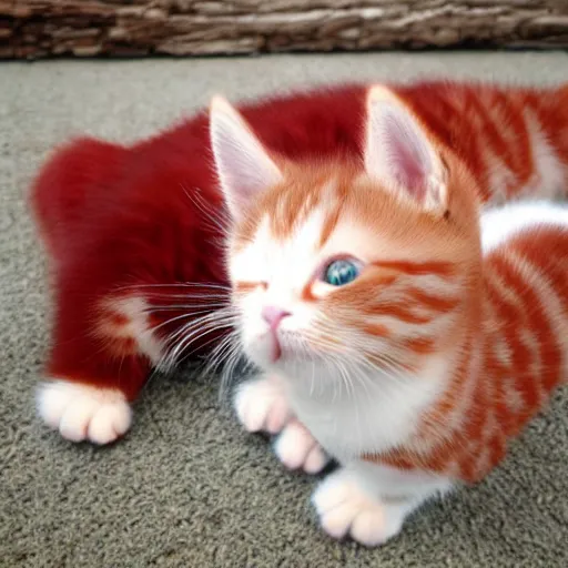 Image similar to adorable crimson kitten