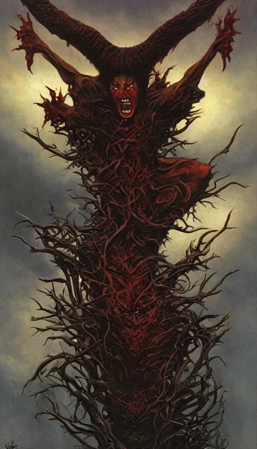 Image similar to rage, by gerald brom,