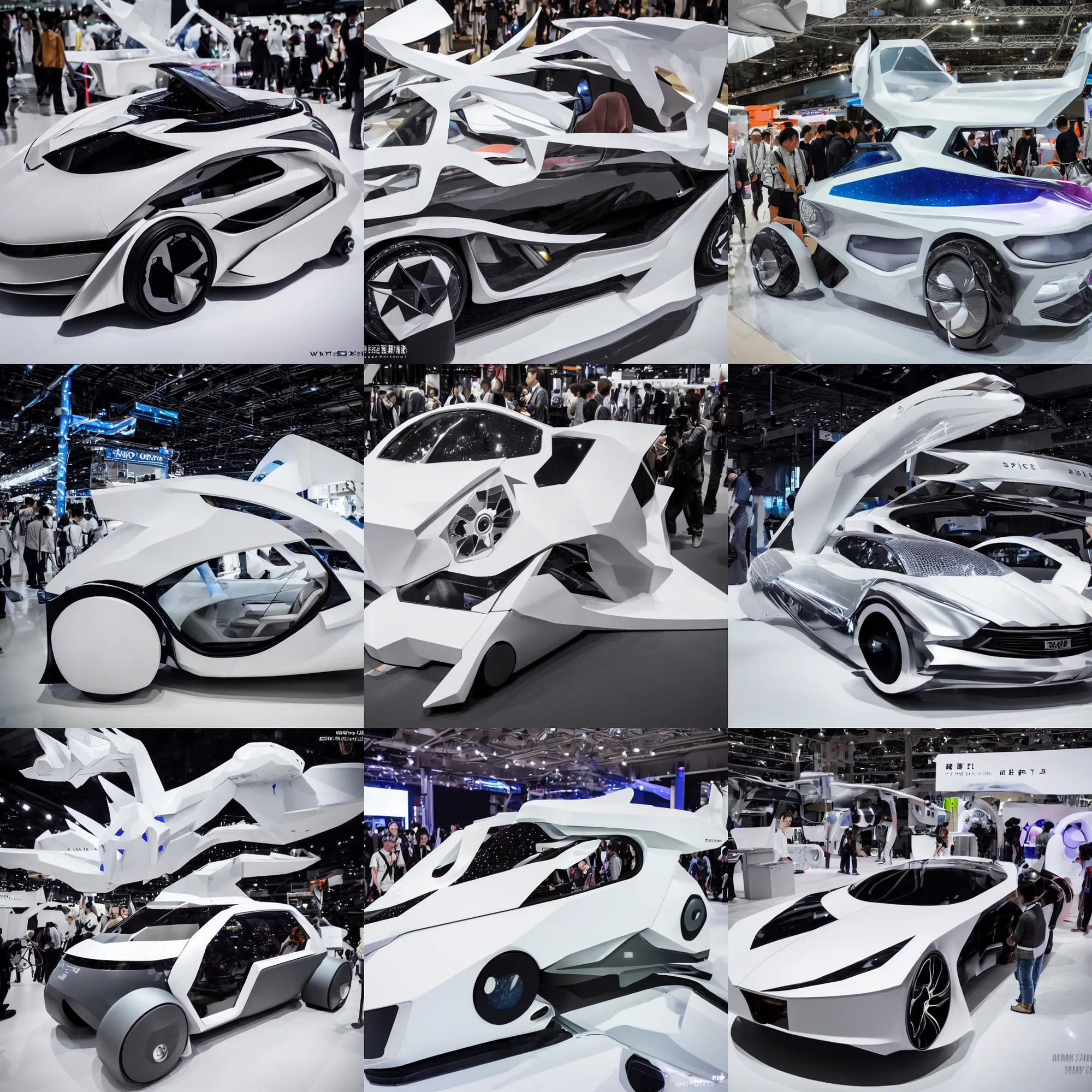 Prompt: space horse concept car on a Tokyo Motor show year 2120, Sigma 35mm f/2.8 DG DN Art