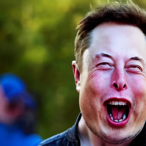 Image similar to extreme silly face championship elon musk's winning entry, face pulling world tournament 2 0 1 9