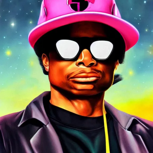 Prompt: eazy-e meets sailor moon hyper realistic digital art