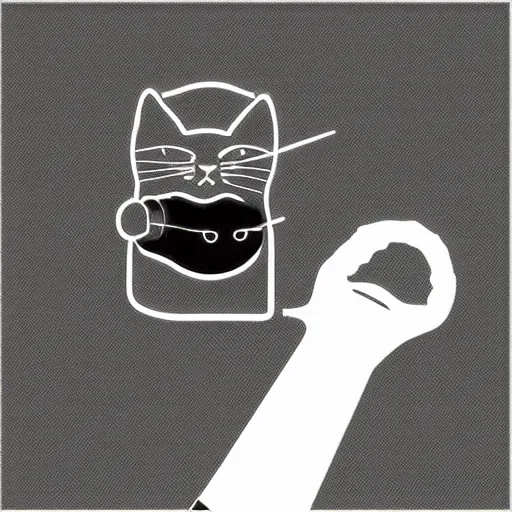 Image similar to cat and smoke, x ray, thermal imaging camera