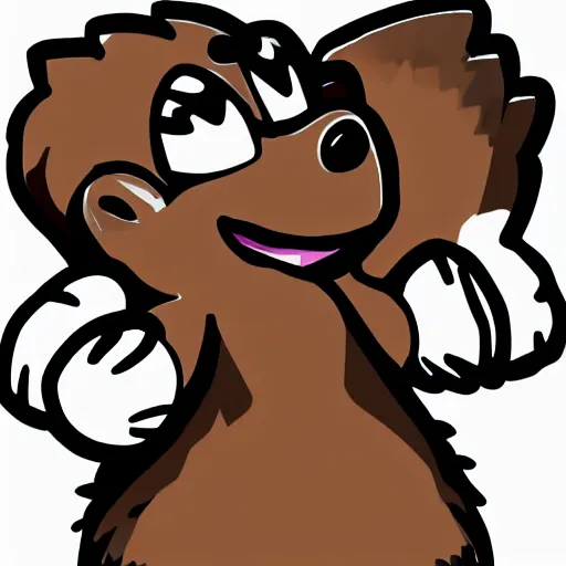 Image similar to cute hedgehog emote twitch waving lineart