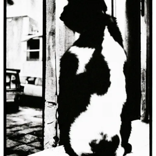 Image similar to the stray dog, by daido moriyama,