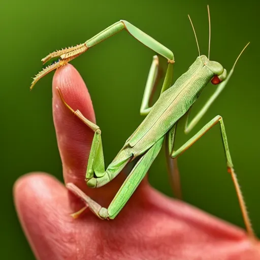 Image similar to a praying mantis