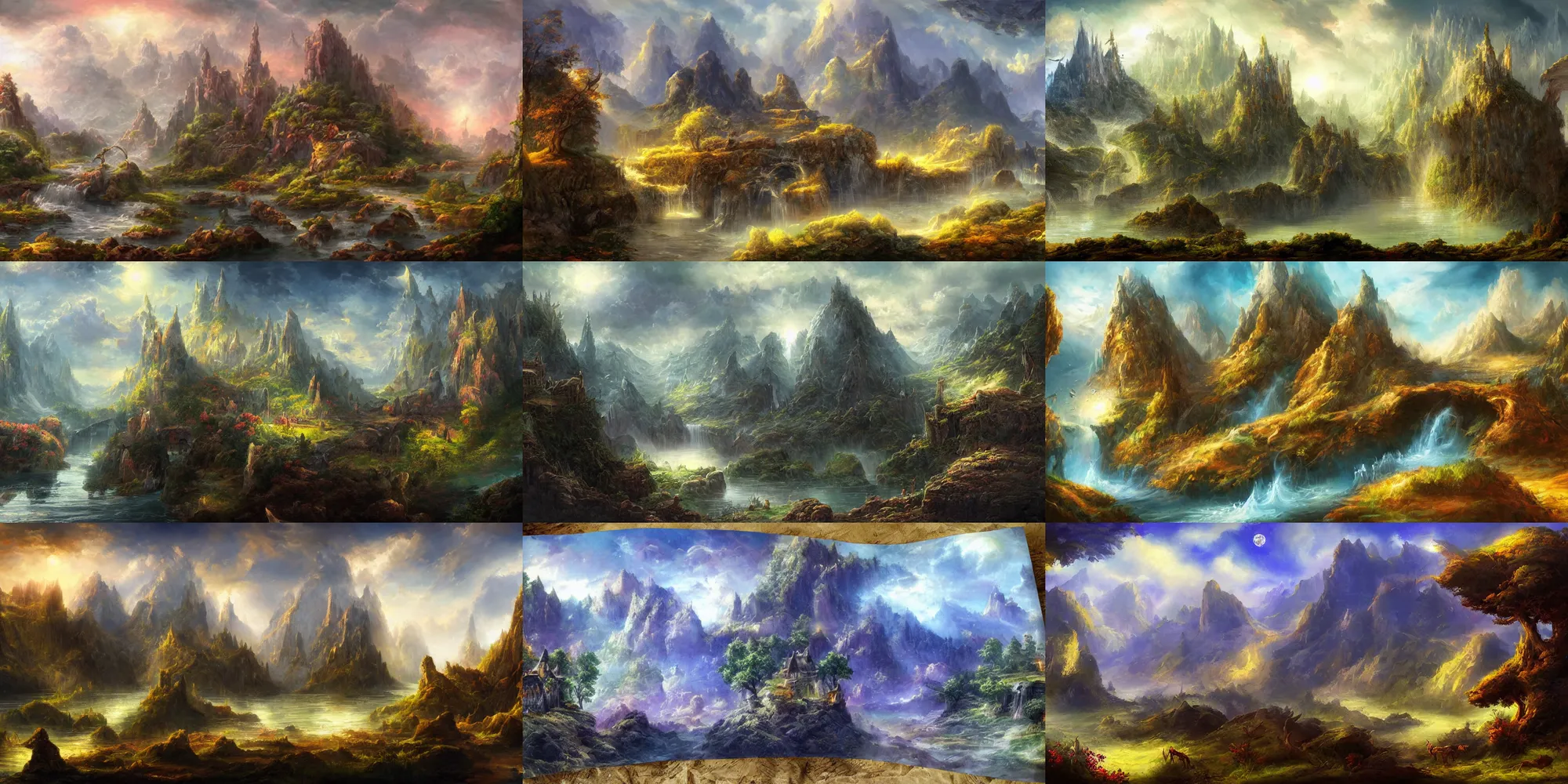Image similar to fantasy landscape