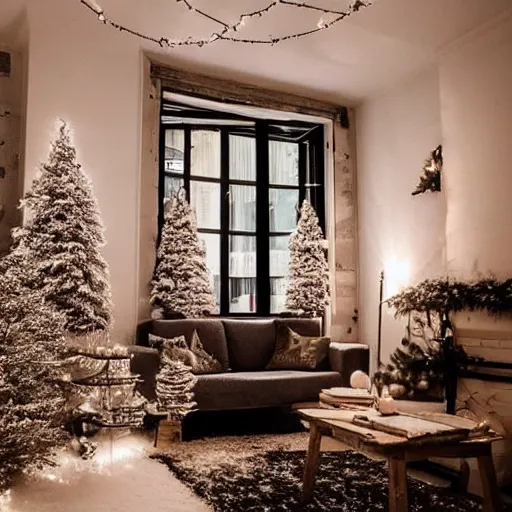 Prompt: extremely cold winter wonderland, cosy vibes, warm lighting extremely detailed