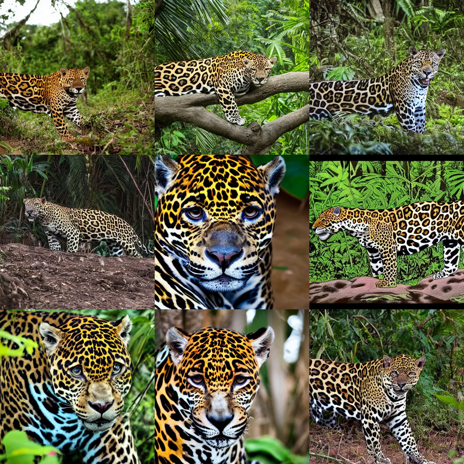 Prompt: A jaguar in the jungle