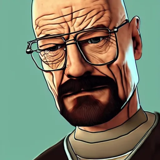 Prompt: Walter White as Gordon Freeman from Half Life 2