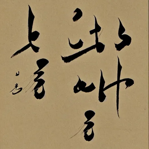 Image similar to poem written in arabic chinese script