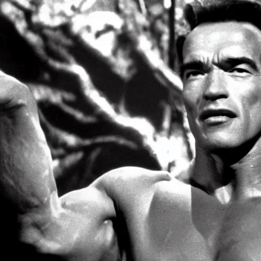 Image similar to arnold schwarzenegger in Invasion of the body snatchers (1956)