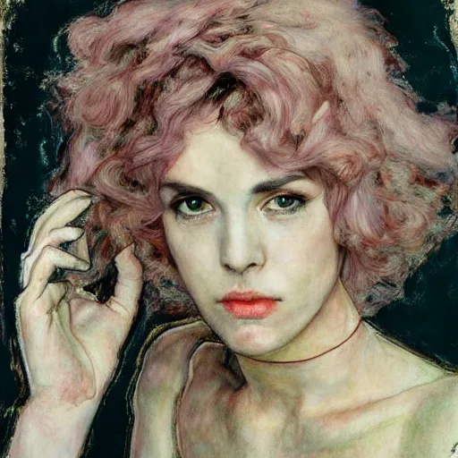 Prompt: realistic beautiful highly detailed portrait of ramona flowers, photorealistic, mecha, angel, egon schiele, john mcneill whistler, john singer sargent, epic, stunning