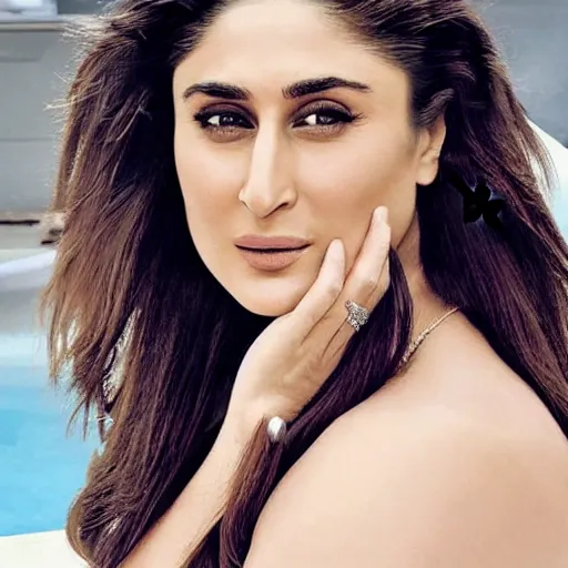 portrait of kareena kapoor portrait in bikini | Stable Diffusion