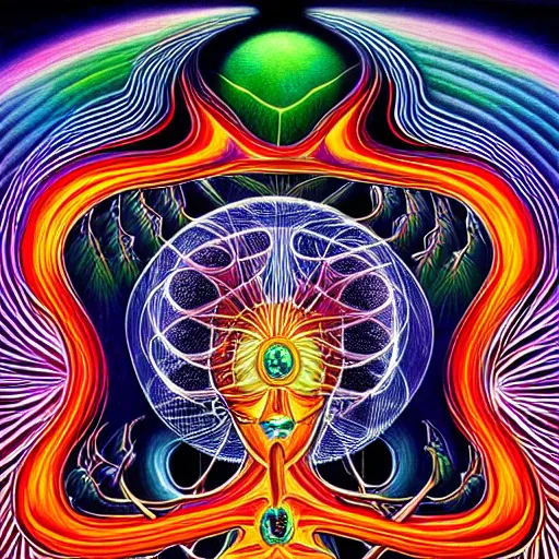 Image similar to Tool Album Art, Alex Grey