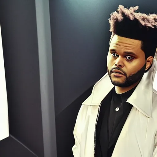 Prompt: the weeknd as an angel