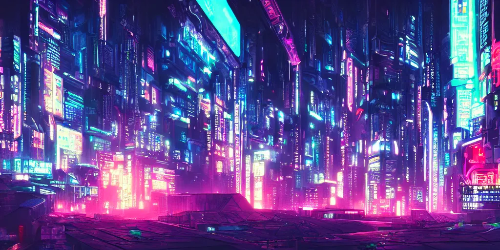 Prompt: cyberpunk city, neo tokyo, social realism, view from eyes, highly detailed, neon colors, artstation, matte, google point of view, illustration, cinematic