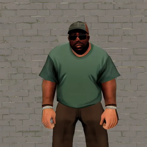 Image similar to big smoke from gta san andreas