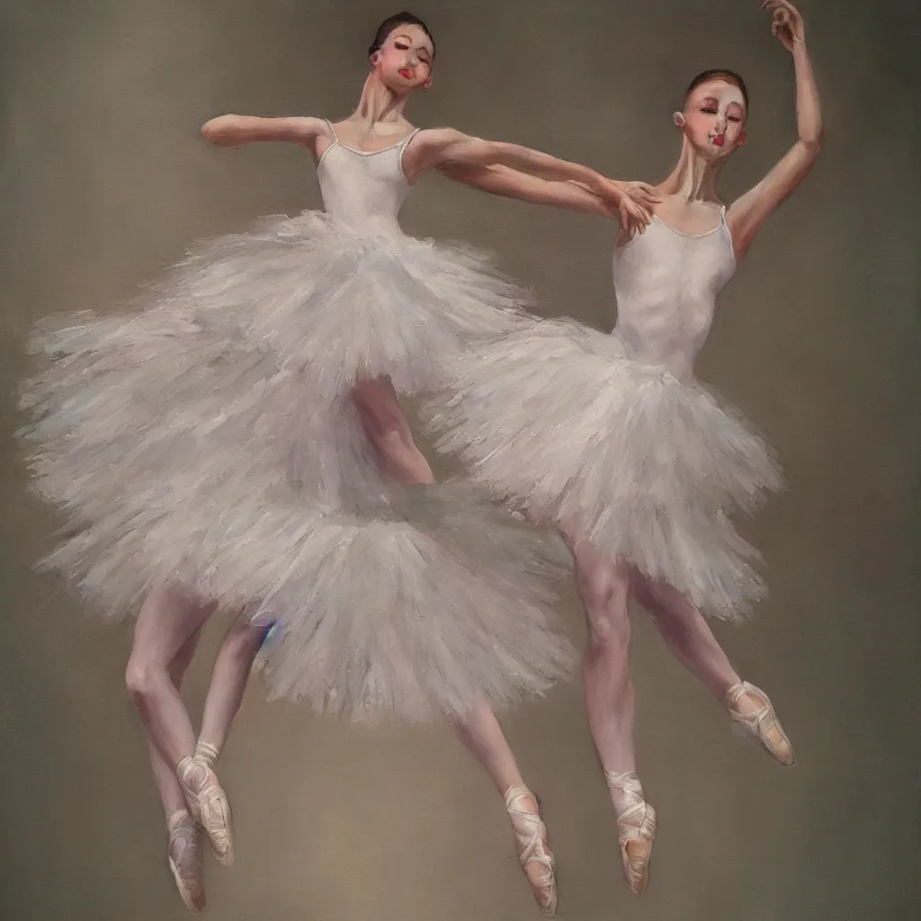 Image similar to ultra detailed hyper realistic deep focus smooth artstation wlop award winning ballerina monet