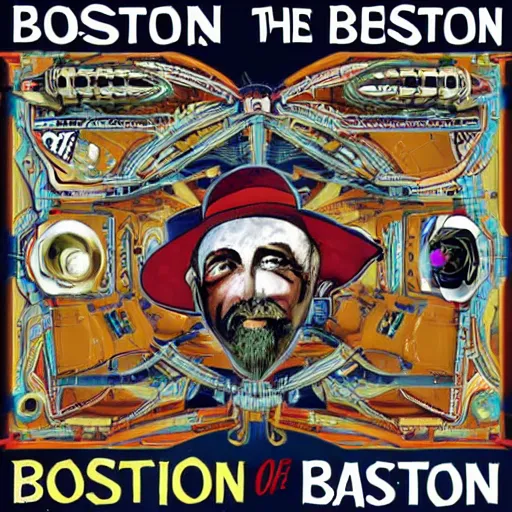 Image similar to conver of the next Boston album