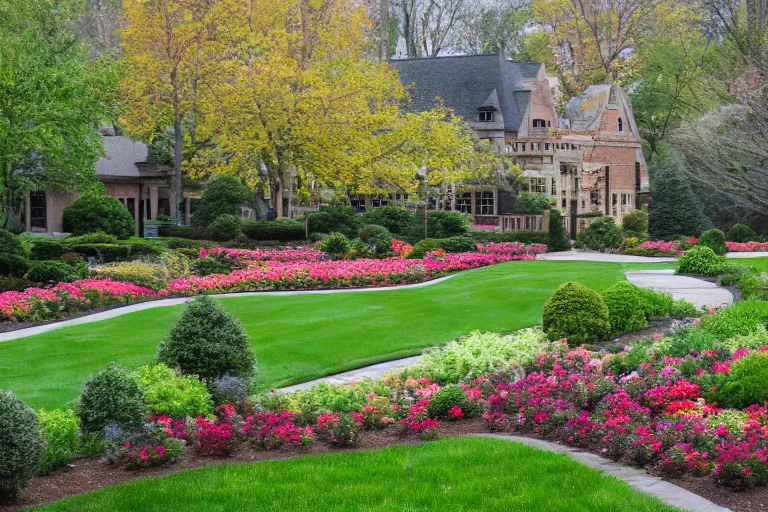 Image similar to beautiful landscaping, olmsted, masterpiece