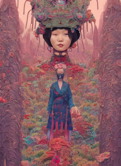 Image similar to yunnan people : : by martine johanna and simon stalenhag and chie yoshii and casey weldon and wlop : : ornate, dynamic, particulate, rich colors, intricate, elegant, highly detailed, centered, artstation, smooth, sharp focus, octane render, 3 d