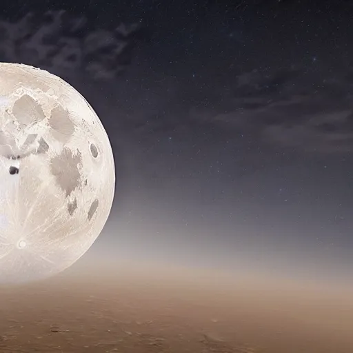 Prompt: photo of the moon, full moon, photorealistic, hd, 4 k, detailed, sharp, nasa