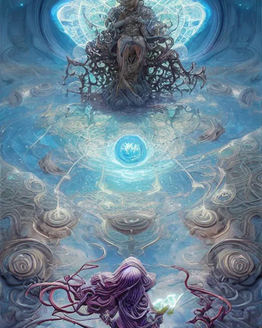 Image similar to a single floating magical wand!!!!!!!!!!, tarot card, fantasy composition made of fractals, ultra realistic, wide angle, intricate details, the fifth element artifacts, highly detailed by peter mohrbacher, hajime sorayama, wayne barlowe, boris vallejo, aaron horkey, gaston bussiere, craig mullins