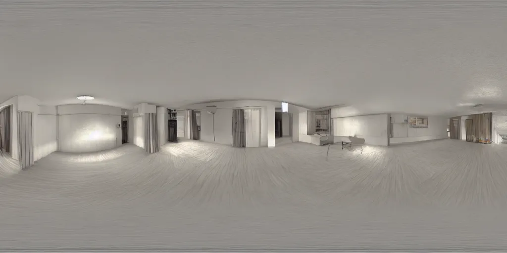 Image similar to equirectangular room